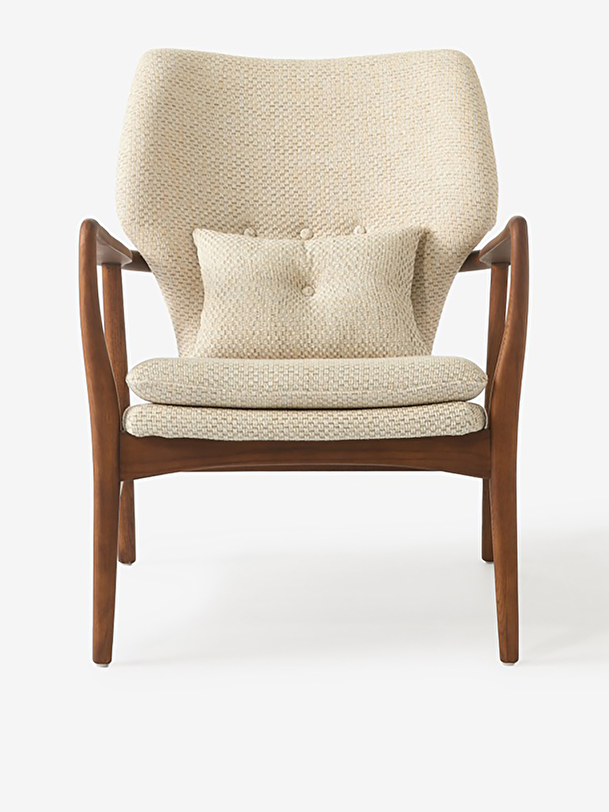peggy armchair flecked ecru ecru
