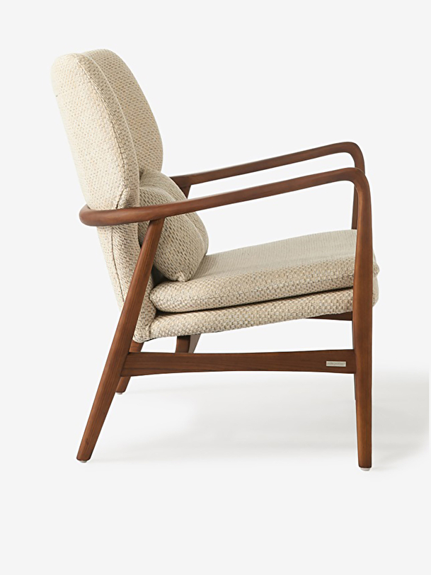 peggy armchair flecked ecru ecru