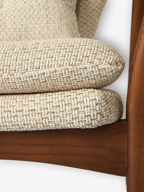 peggy armchair flecked ecru ecru