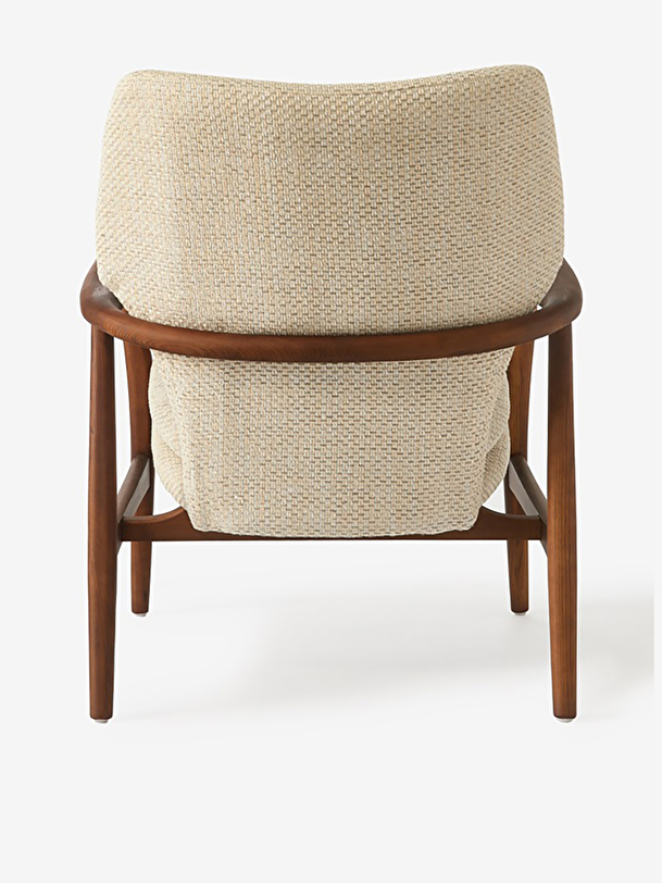 peggy armchair flecked ecru ecru