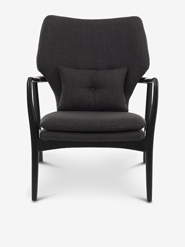 fauteuil peggy noir black