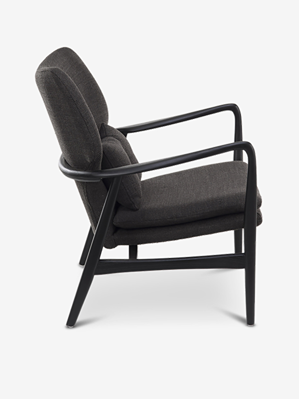 fauteuil peggy noir black