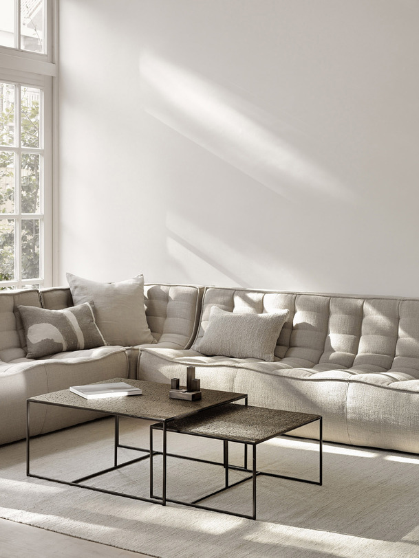 n701 sofa 3 seater beige 210x91x76 beige