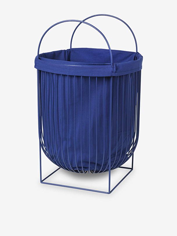 laundry basket bag removable blue 21x30x42 blue