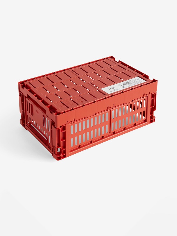 panier colour crate s polypropylene recycle rouge - hay red