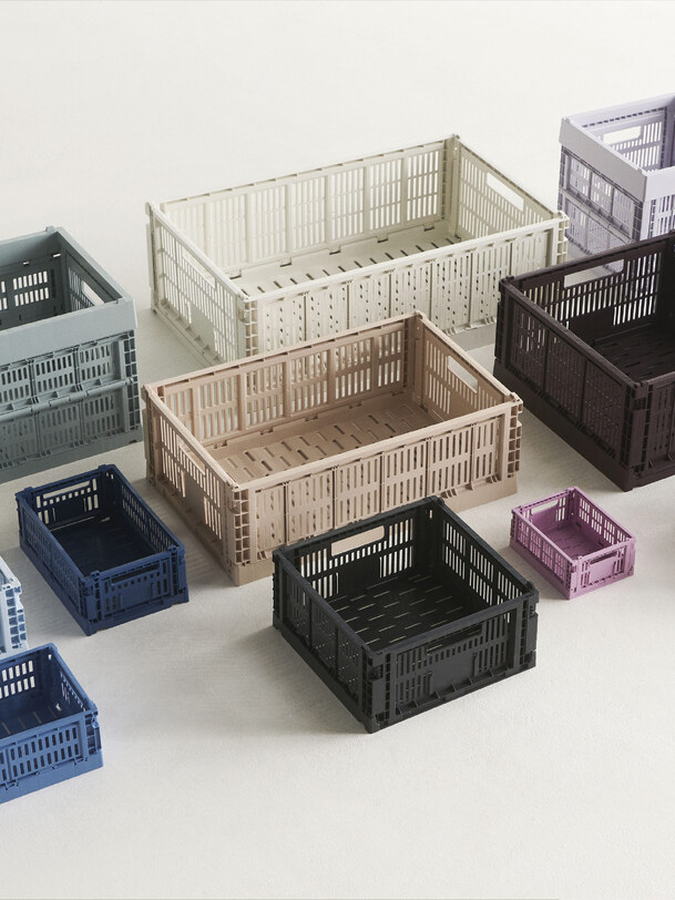 set de 2 mini caisses crate - hay pink