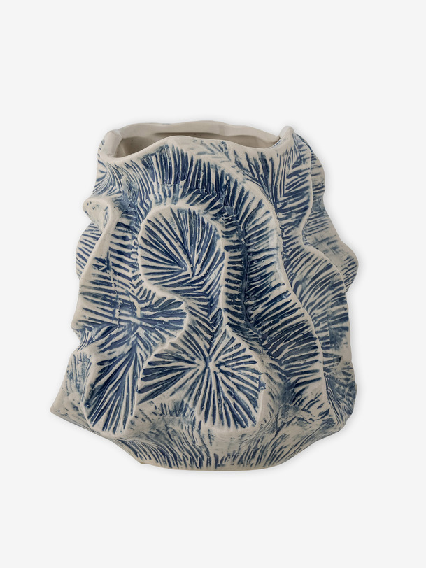 vase guxi - bloomingville blue