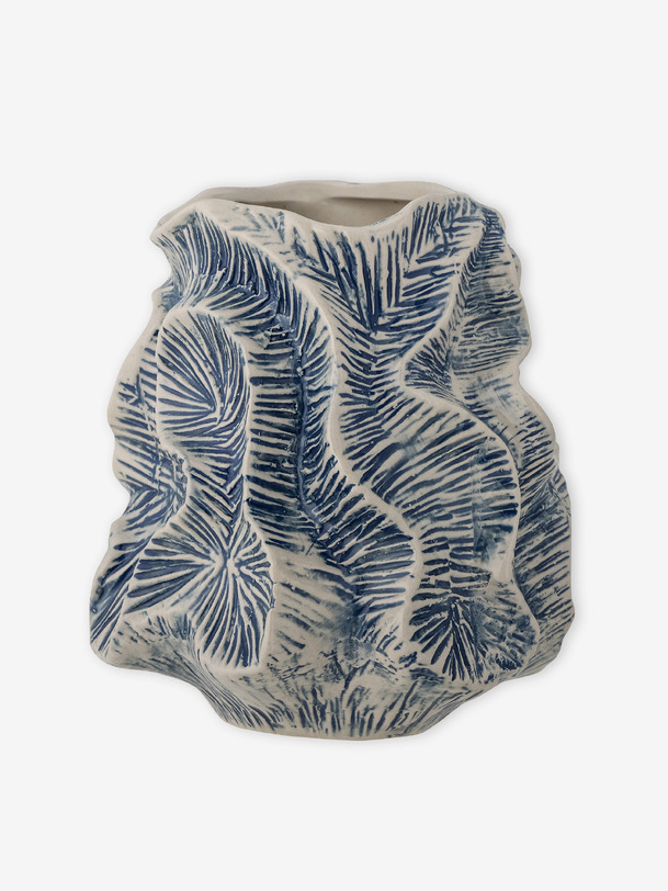 vase guxi - bloomingville blue