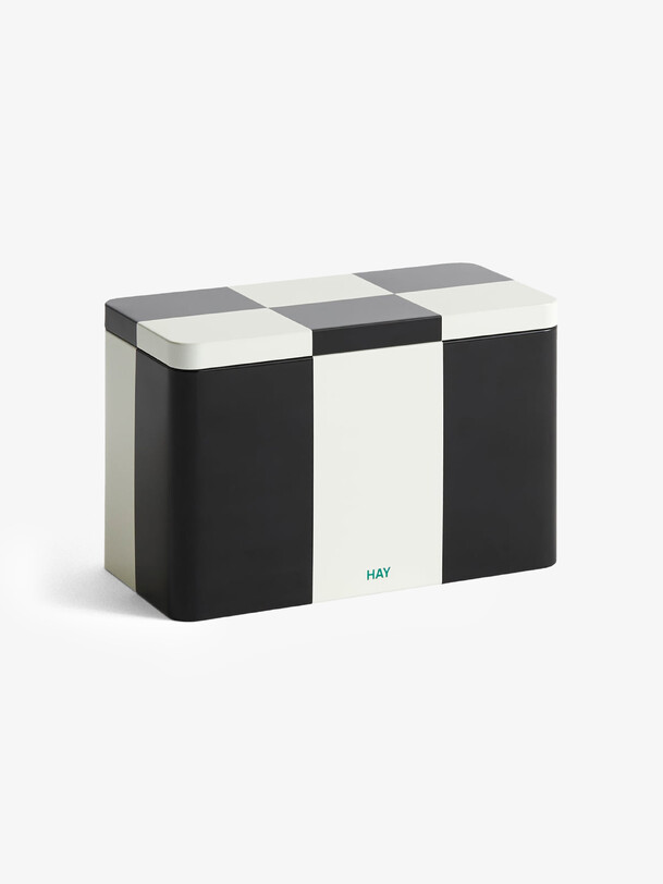 metal box slim white and green multicolored