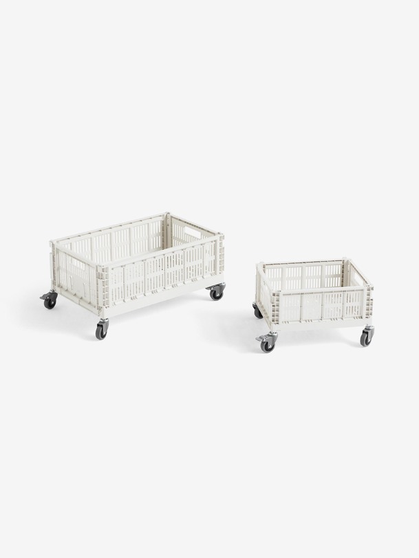 set de 4 roulettes - colour crate - hay grey