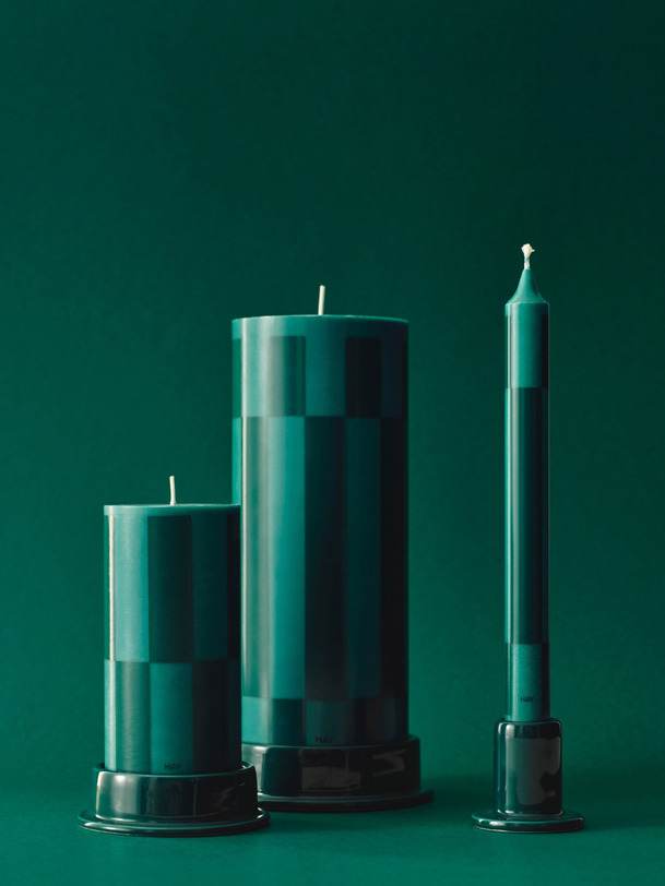 column candle green t.s - hay green