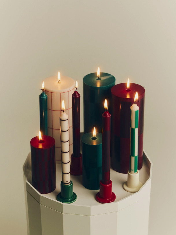 column candle green t.s - hay green