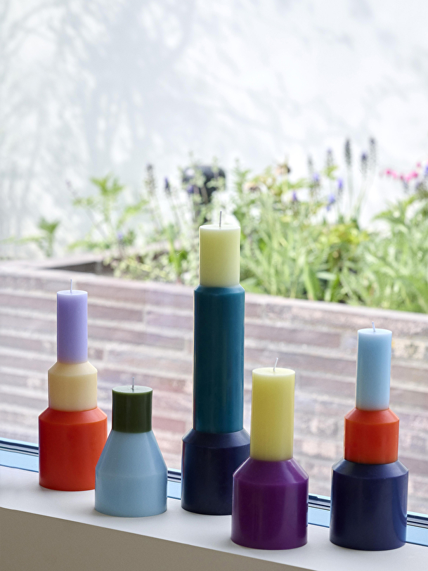 pillar candle high fuchsia s p urple