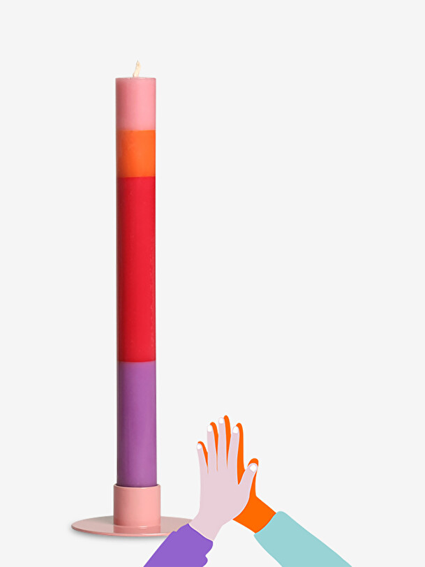 good feeling candle multicolored