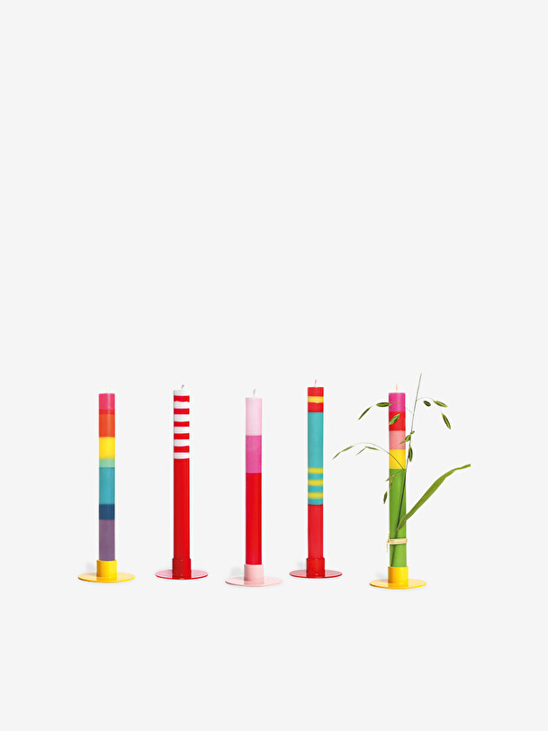 thank you candle multicolored