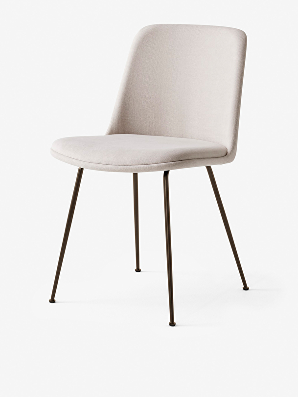 rely ecru fabric chair bronze legs ecru
