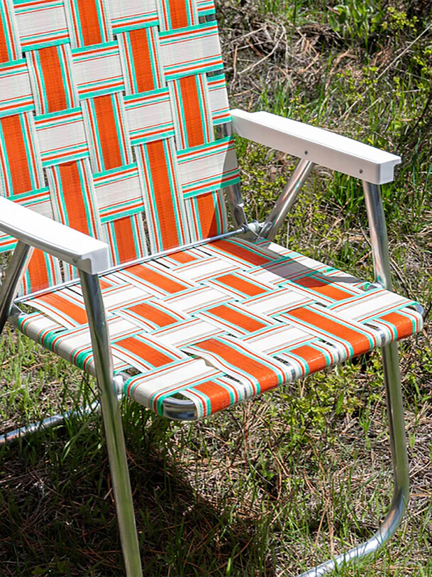 chaise longue pliante orange - lawn chair usa orange
