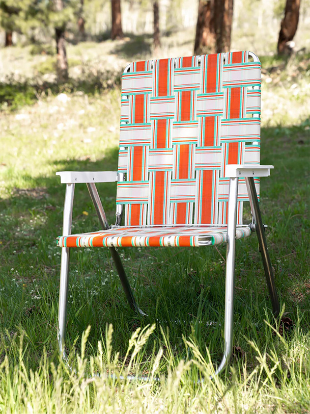 chaise longue pliante orange - lawn chair usa orange