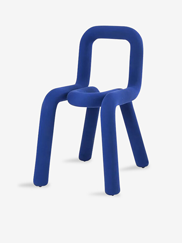 bold blue chair blue