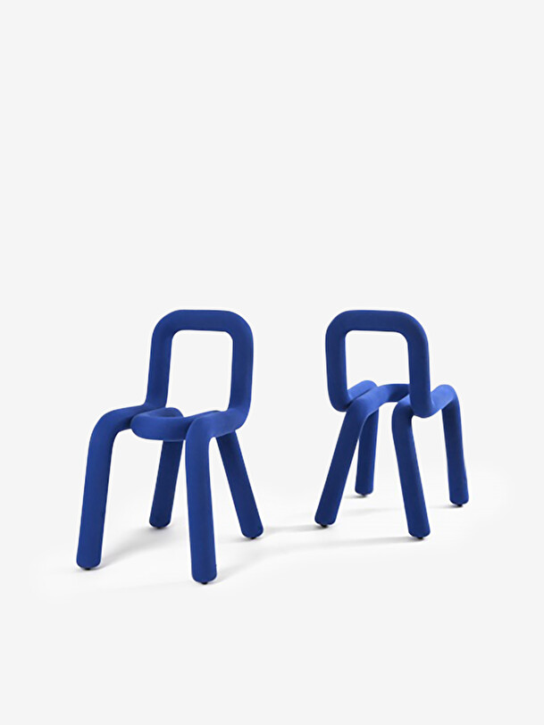 bold blue chair blue