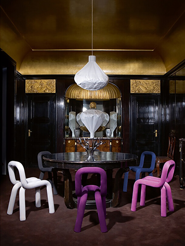 bold purple chair p urple