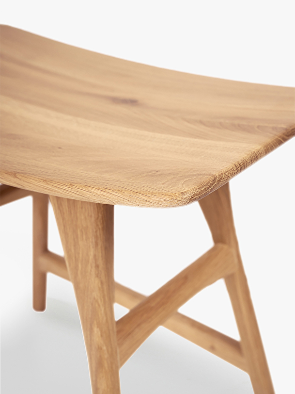 oak osso stool - h48 cm natural