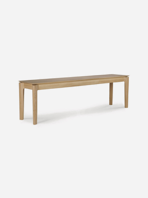 oak bok bench 166x35x46 light oak