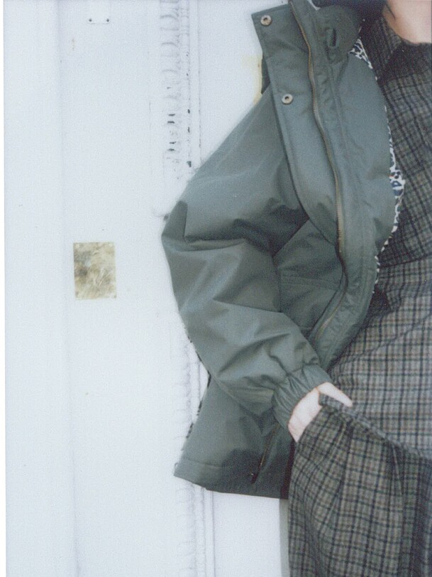 oxana puffer jacket military