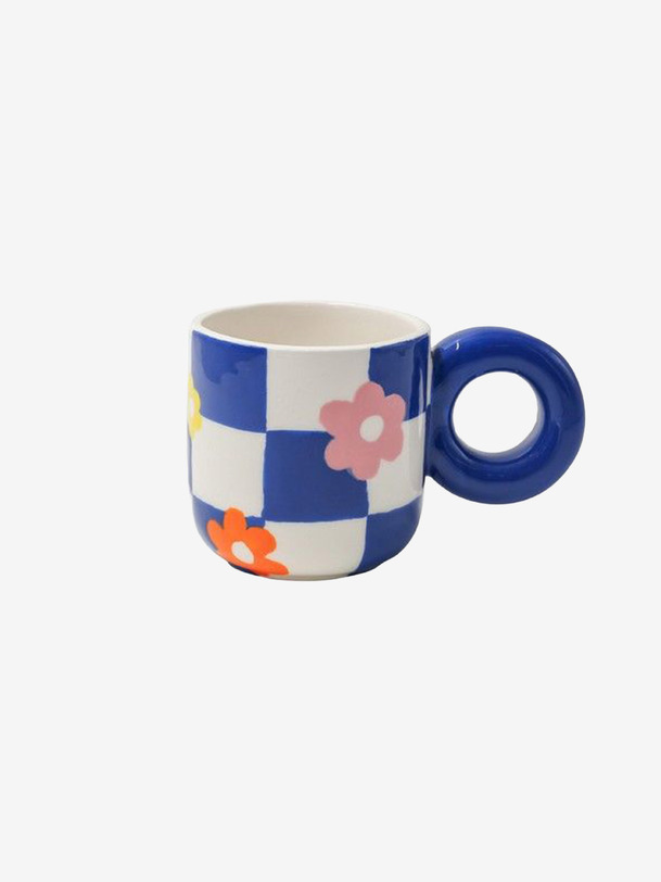 tasse bautista flower - que rico blue