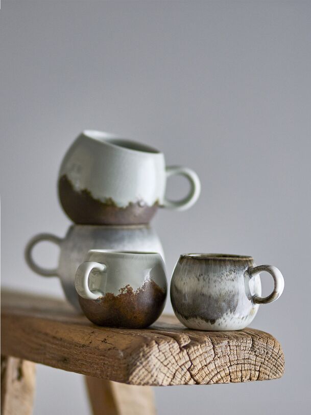 tasse à expresso en grès paula - bloomingville grey