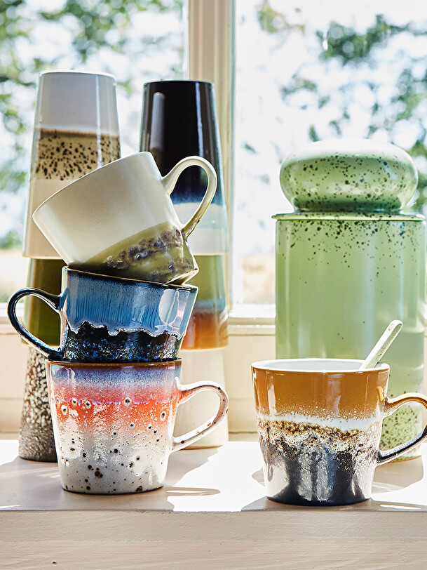 set of 4 americano cups multicolored