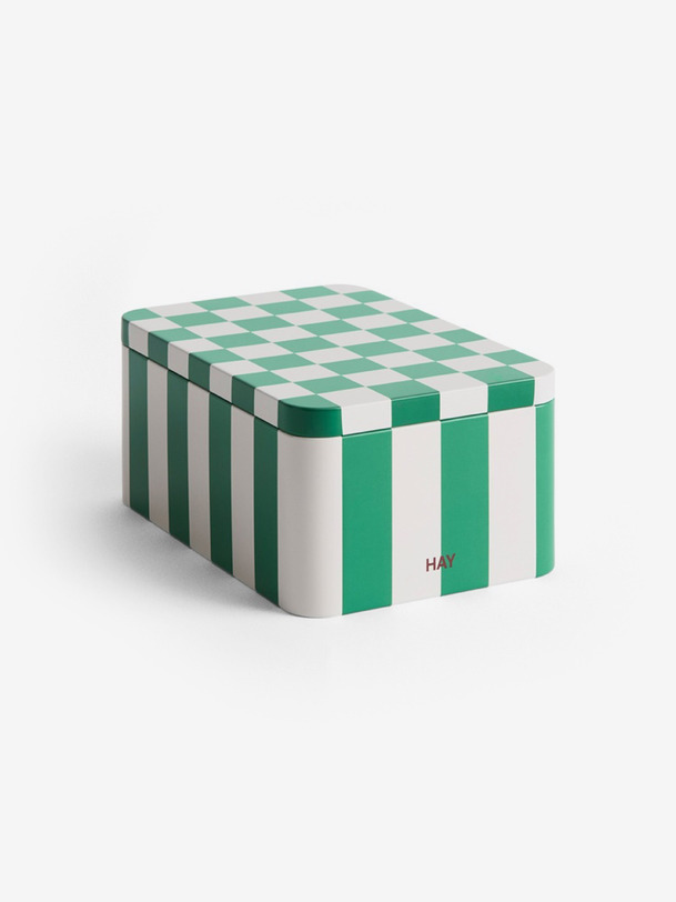 boite en metal vertblanc - hay green