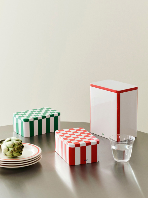 boite en metal vertblanc - hay green