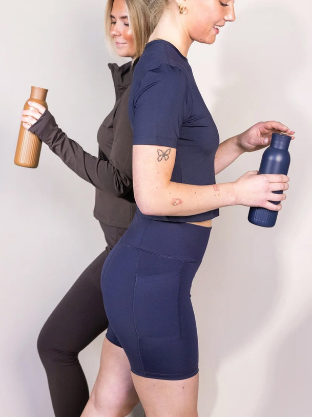 tekla thermal bottle push - sagaforms blue