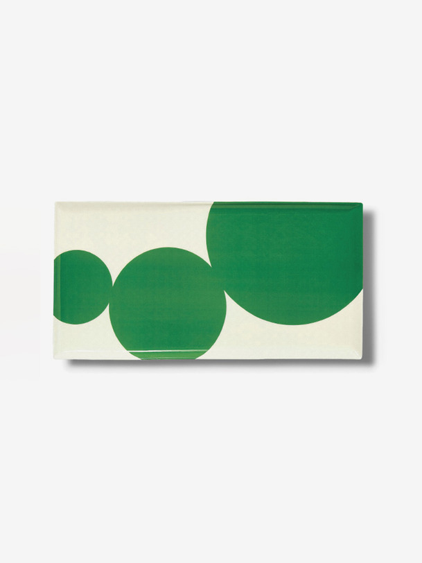 plateau rectangle astre - gangzai green