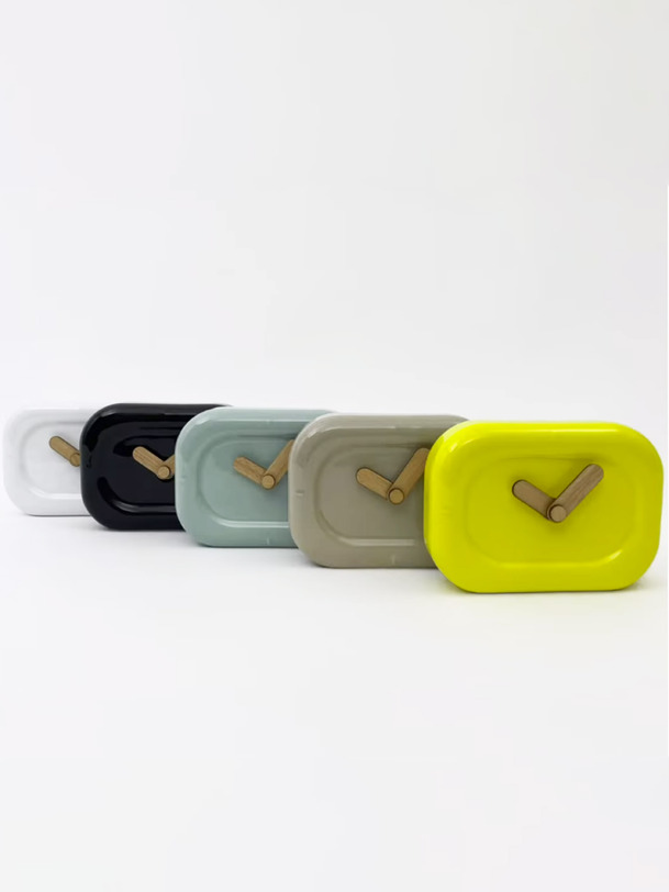 horloge ceramique - bazar deluxe yellow