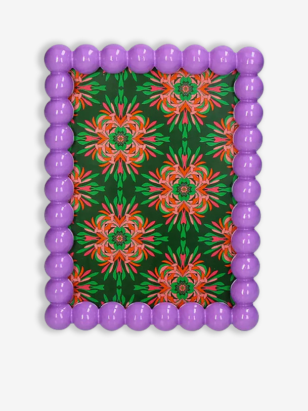 cadre perles violet - kersten p urple