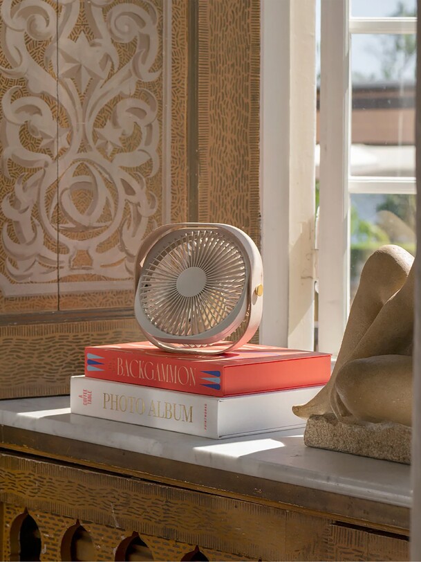 ventilateur portable fantastic beige - kubbick printworks beige
