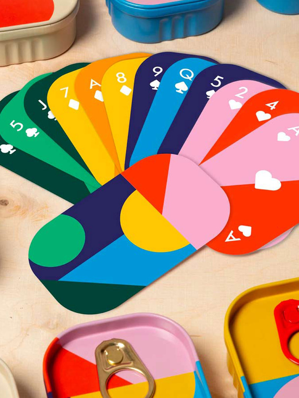 play jeu de cartes - block design multicolored