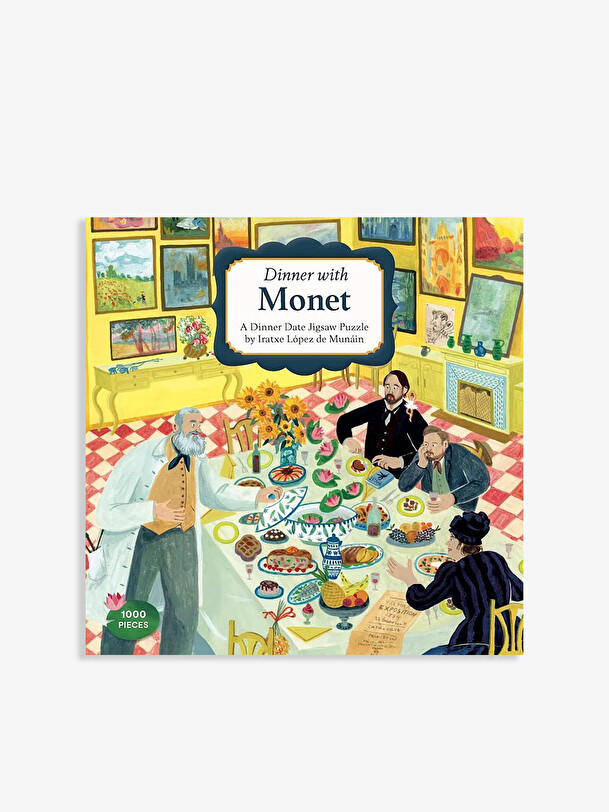 puzzle dinner with monet - new mags multicolored