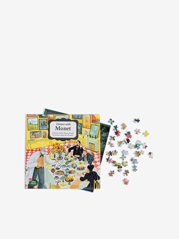 puzzle dinner with monet - new mags multicolored