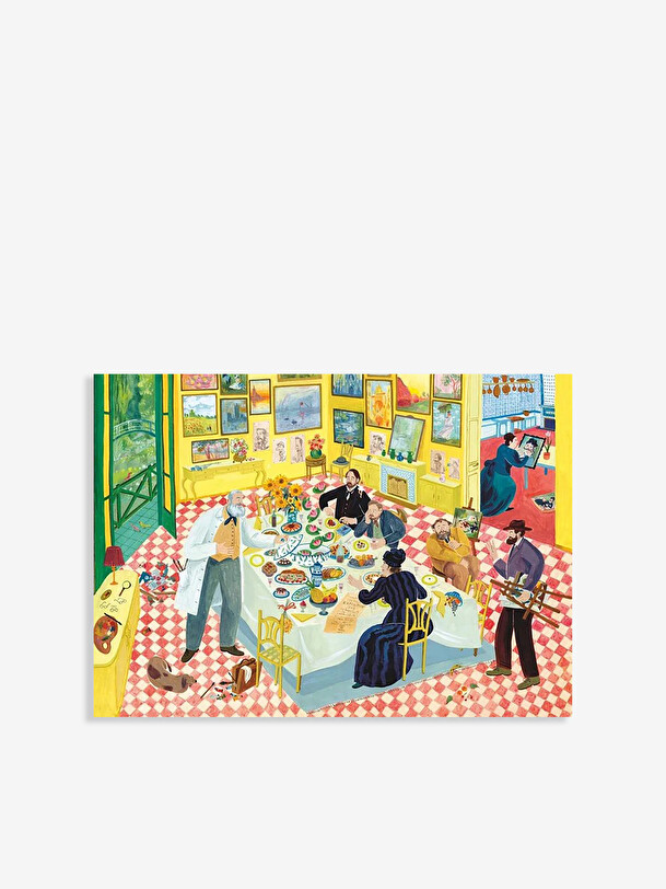 puzzle dinner with monet - new mags multicolored