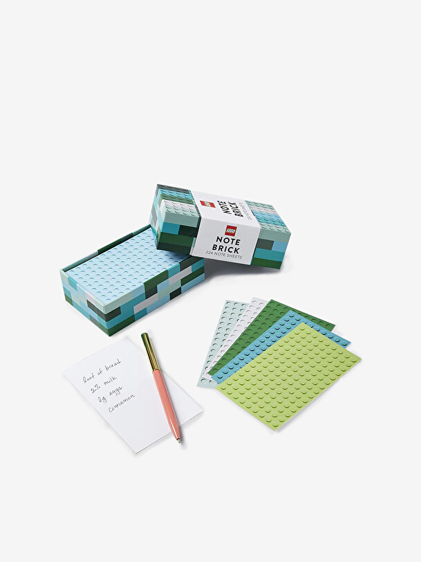 lego note brick blue green blue green