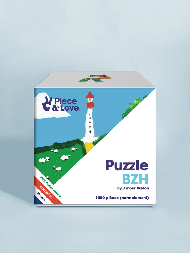 puzzle bzh 1000 pieces - piece love multicolored