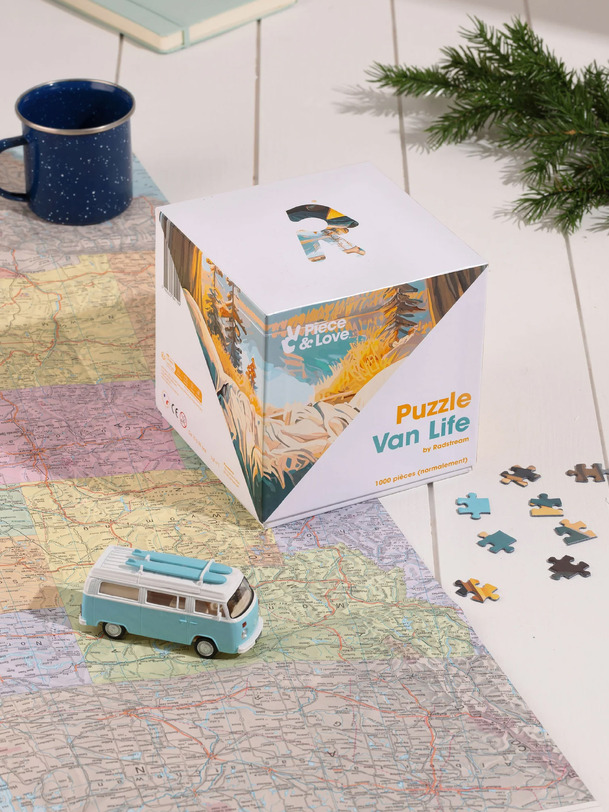 puzzle van life 1000 pieces - piece love multicolored
