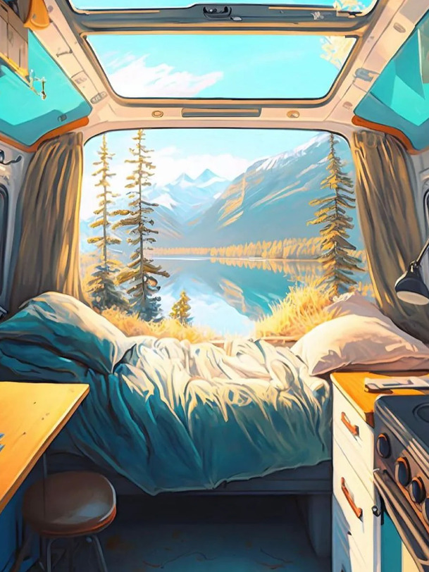 puzzle van life 1000 pieces - piece love multicolored