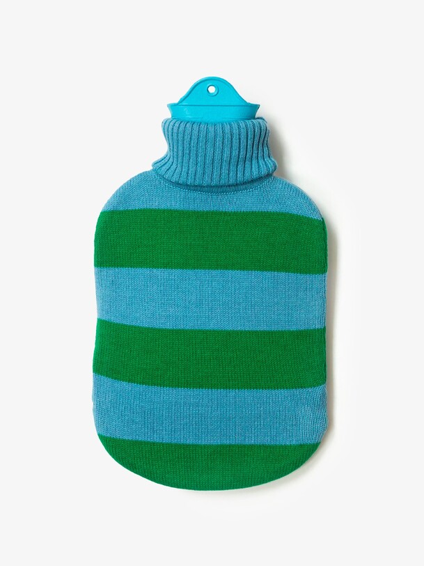 organic hot water bottle sky green blue green