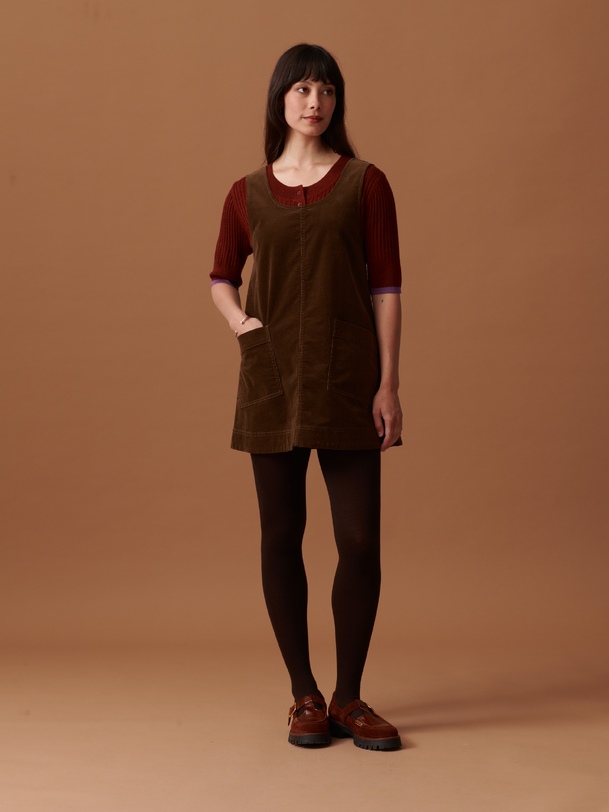 nadina dress hazelnut