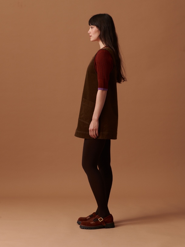 nadina dress hazelnut