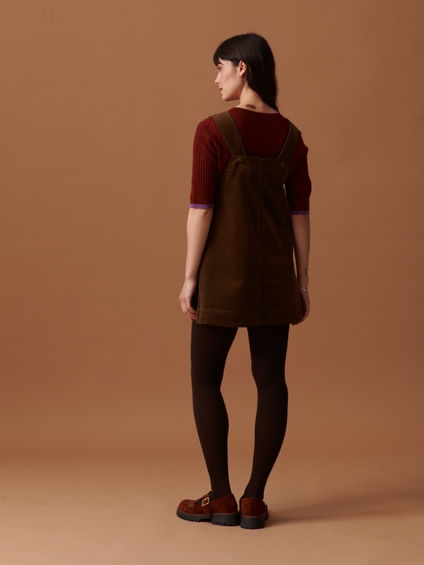 nadina dress hazelnut